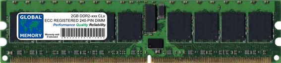 2GB DDR2 400/533/667/800MHz 240-PIN ECC REGISTERED DIMM (RDIMM) MEMORY RAM FOR SUN SERVERS/WORKSTATIONS (2 RANK NON-CHIPKILL)